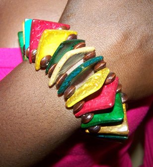 Armband kalebas - multicolor