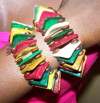 Armband kalebas - multicolor