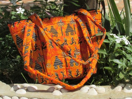 Shopping bag &quot;Orange Native Africa&quot;