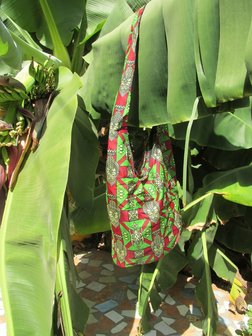 Lazy bag &quot;Mask red green&quot;