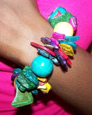 Armband kalebas - multicolor