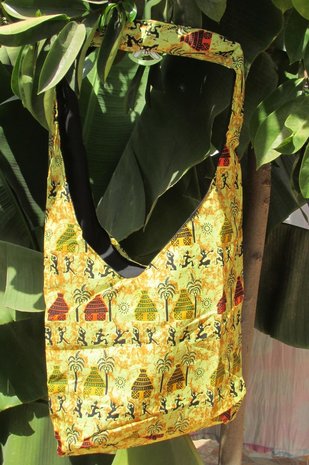 Lazy bag "Yellow Native Africa"