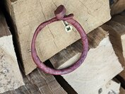 Armband leder met sluiting - rood