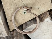Armband leder met sluiting - naturel