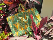 Laptop bag "Mask White/Yellow"