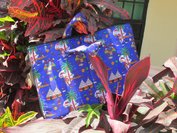 Laptop bag "Blue Native Africa"